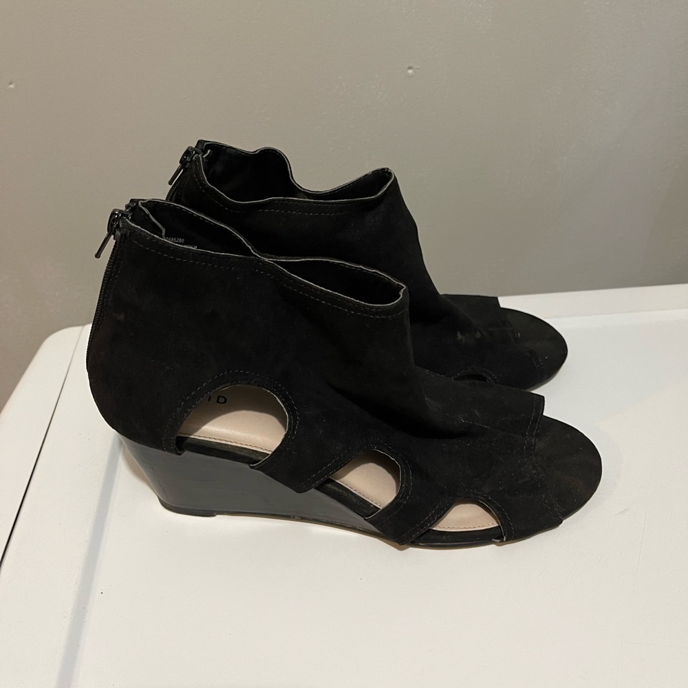 Open Toed Wedge Bootie